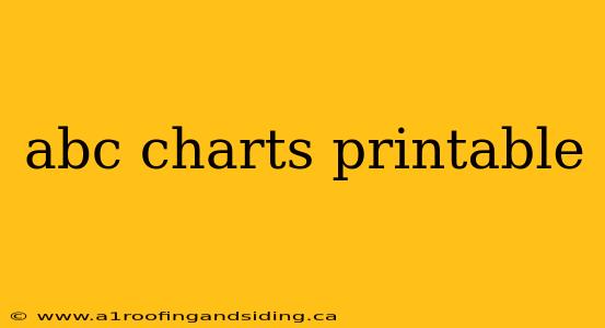 abc charts printable