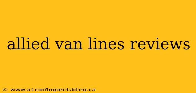 allied van lines reviews