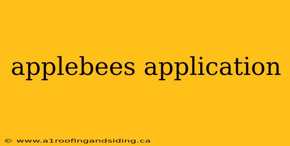 applebees application