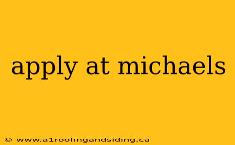 apply at michaels