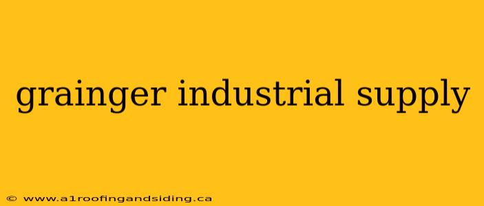 grainger industrial supply