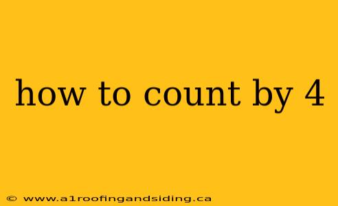 how to count by 4