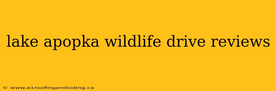 lake apopka wildlife drive reviews
