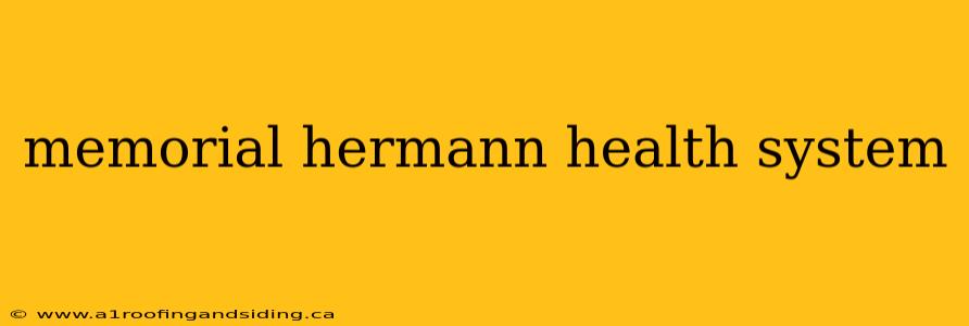 memorial hermann health system