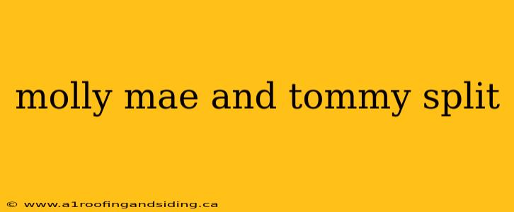 molly mae and tommy split