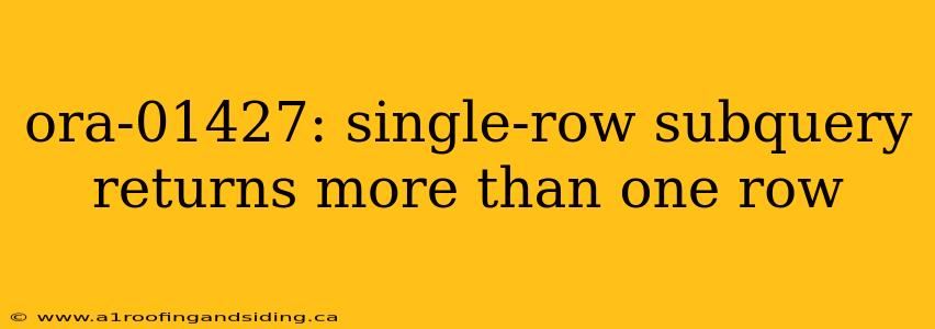 ora-01427: single-row subquery returns more than one row