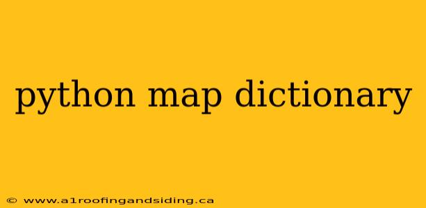 python map dictionary